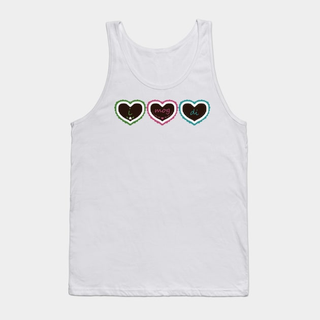 I Mog Di - German Gingerbread Hearts Tank Top by PandLCreations